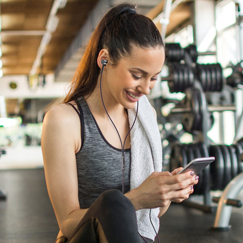 Casti in-ear USB-C cu fir si microfon Joyroom, negru, JR-EC03