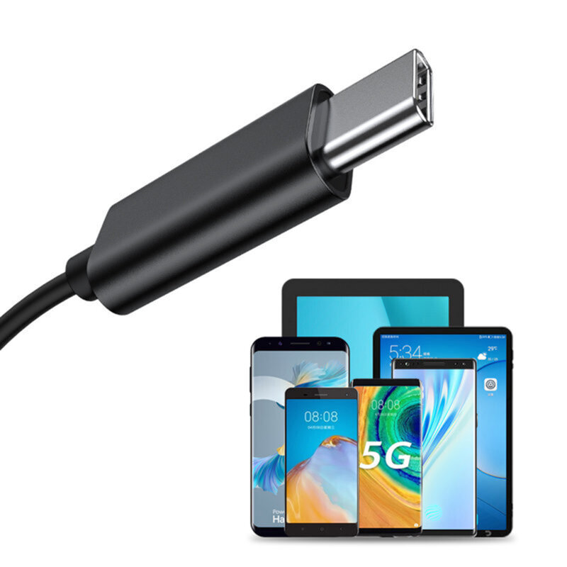 Casti in-ear USB-C cu fir si microfon Joyroom, argintiu, JR-EC04