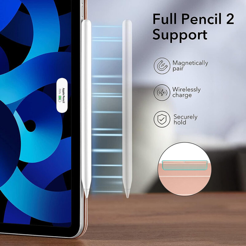 Husa iPad Pro 2018 11.0 A1980/A1979 ESR Rebound Magnetic, roz auriu