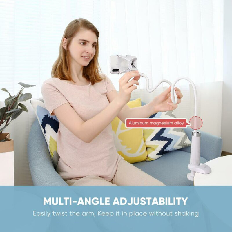 Suport telefon birou brat flexibil Ugreen, alb, 30488