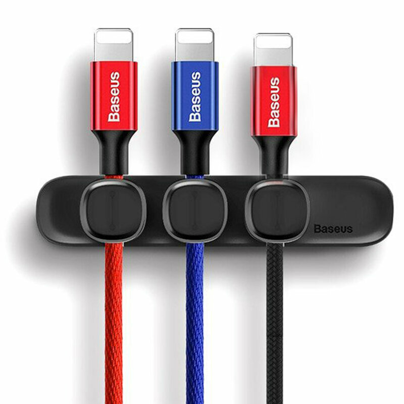 Organizator, suport cablu pentru birou Baseus ACWDJ-01, negru