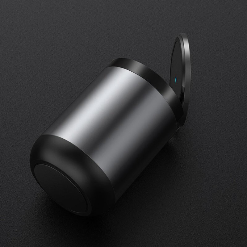 Scrumiera auto Baseus cu capac, lumina LED, gri, CRYHG01-0G