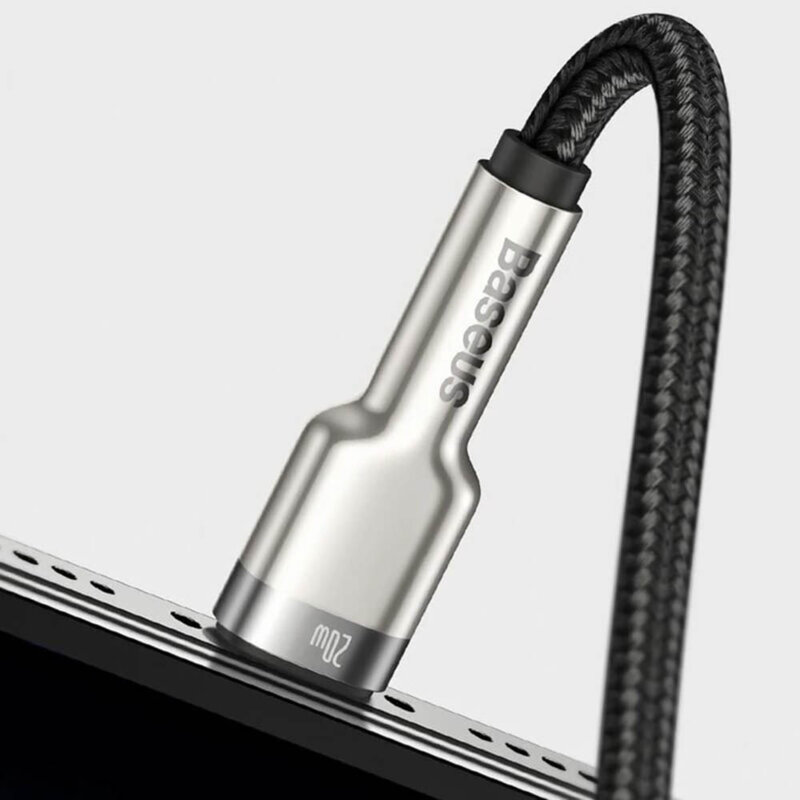 Cablu date Type-C la Lightning Baseus, 20W, 1m, CATLJK-A01, negru