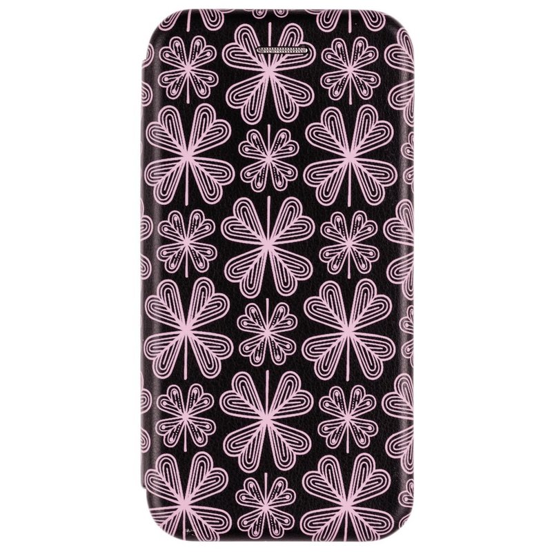 Husa iPhone 8 Plus Flip Magnet Book Type - Purple Flowers