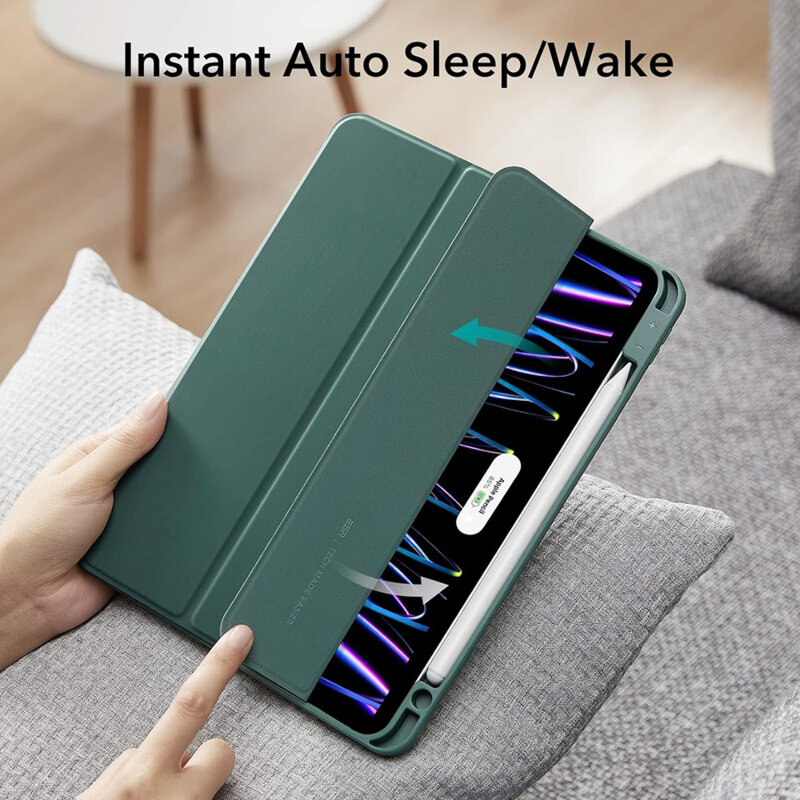 Husa iPad Pro 11 (2022) ESR Rebound Pencil, verde