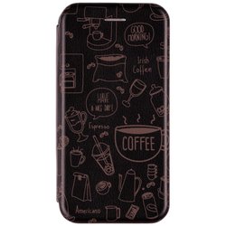 Husa iPhone 8 Flip Magnet Book Type - Black Coffee