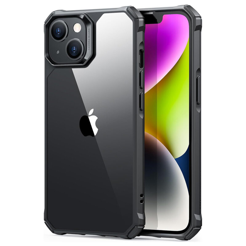 Husa iPhone 14 ESR Air Armor, negru/transparenta