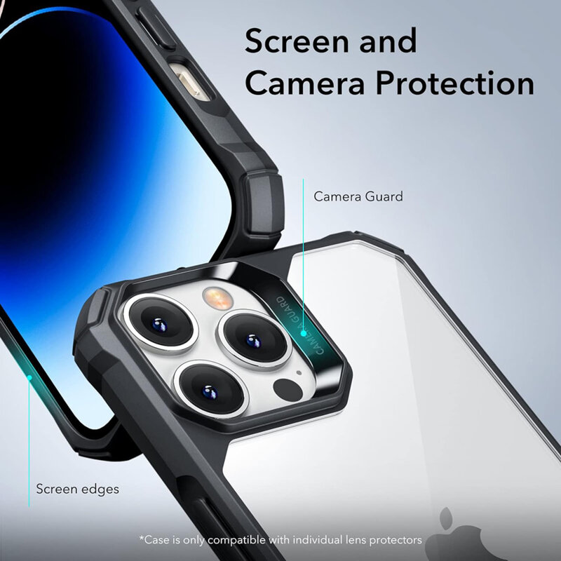 Husa iPhone 14 Pro Max ESR Air Armor, negru/transparenta