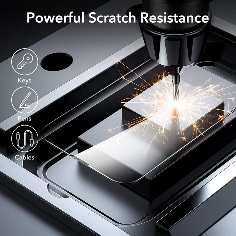 [Pachet 2x] Folie sticla iPhone 13 Pro Max ESR Armorite Screen Protector, negru