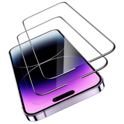 [Pachet 2x] Folie sticla iPhone 14 Pro ESR Armorite Screen Protector, negru