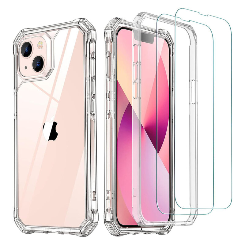 Husa + 2x folie iPhone 13 ESR Air Armor 360, transparenta