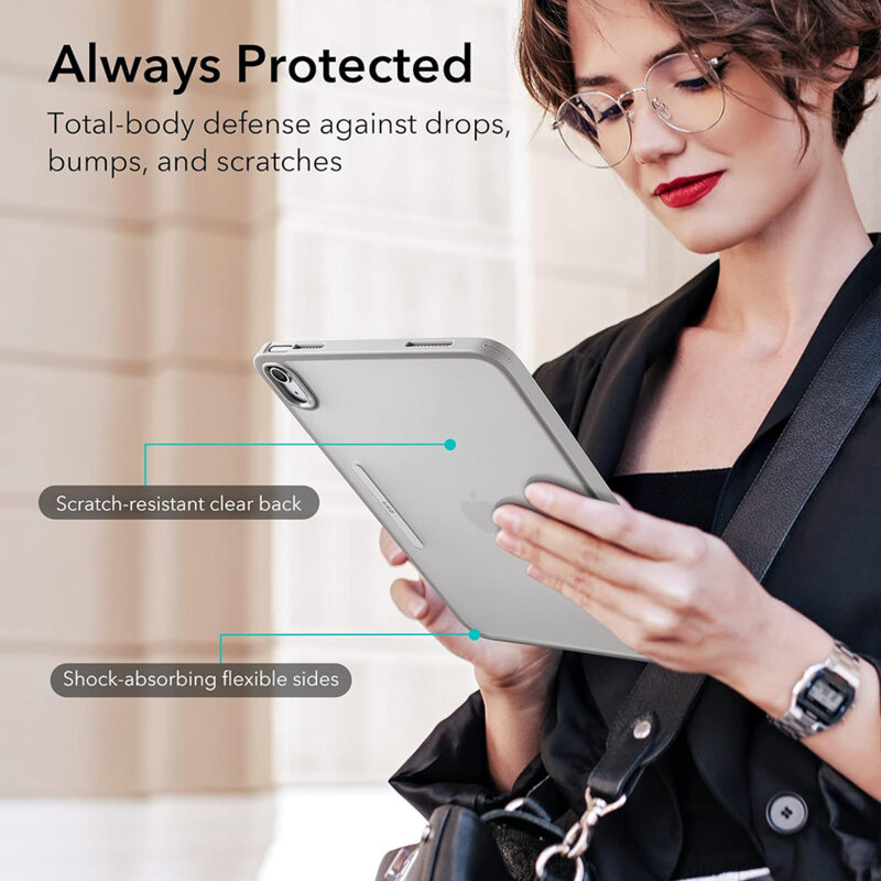 Husa iPad 10 (2022) 10.9 ESR Ascend Hybrid, gri