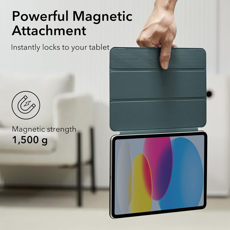 Husa iPad 10 (2022) 10.9 ESR Rebound Magnetic, verde