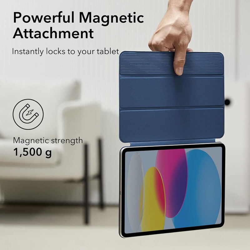 Husa iPad 10 (2022) 10.9 ESR Rebound Magnetic, albastru