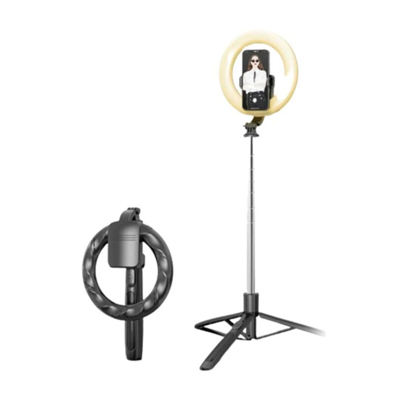 Selfie ring light cu trepied Bluetooth Usams, 168cm, US-ZB241