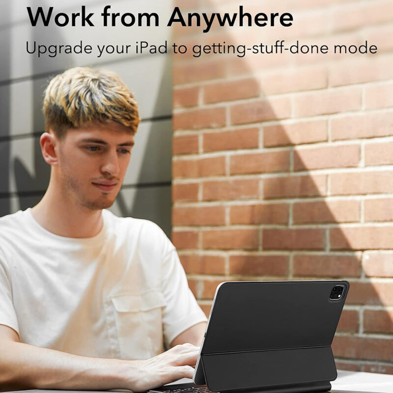 Husa + tastatura iPad Air 5 (2022) ESR Rebound negru CatMobile