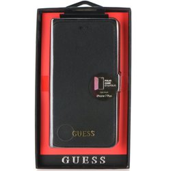 Husa iPhone 8 Plus Guess Book - Negru GUFLBKP7LTBK