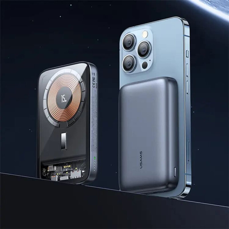 Power bank 10000mAh Apple MagSafe PD20W + QC3.0 Usams PB67