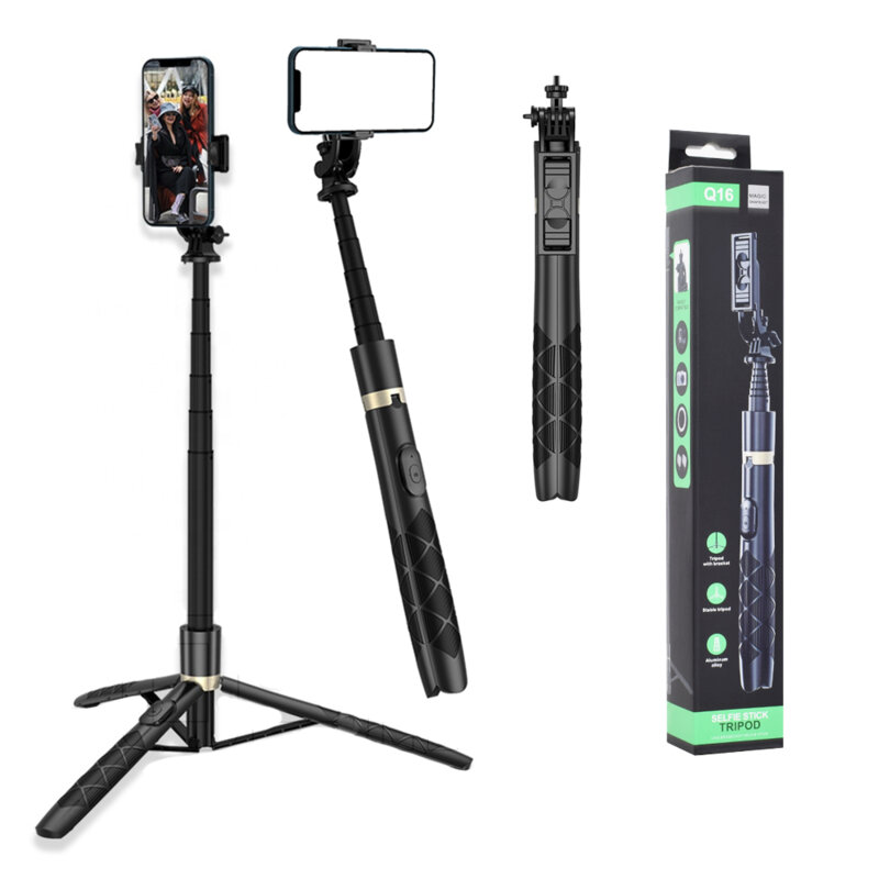 Selfie stick GoPro, trepied telefon cu surub 1/4 Techsuit Q16, 156cm
