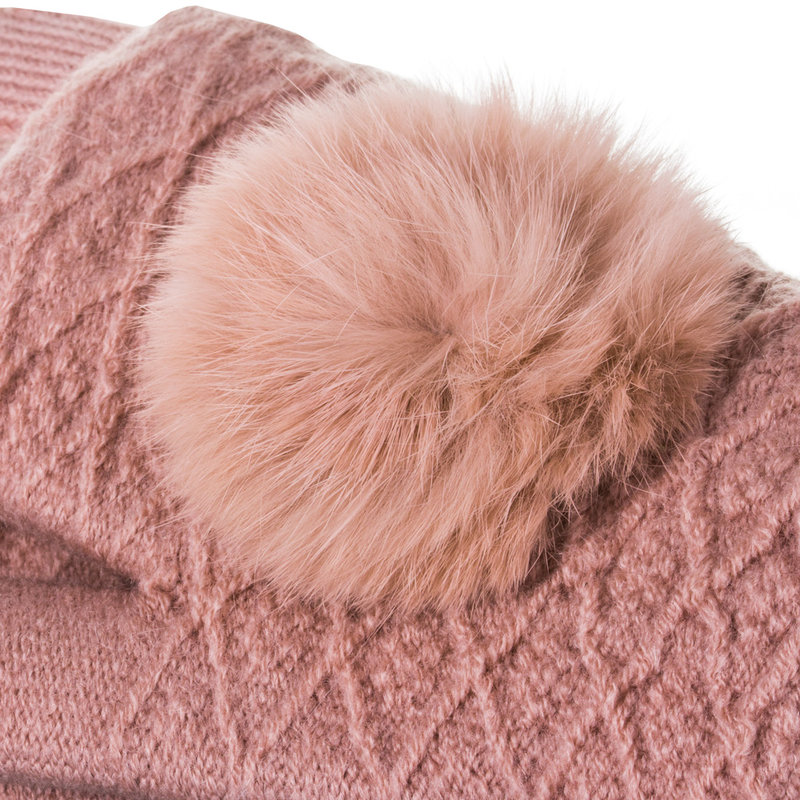 Manusi touchscreen dama, acrilic, roz