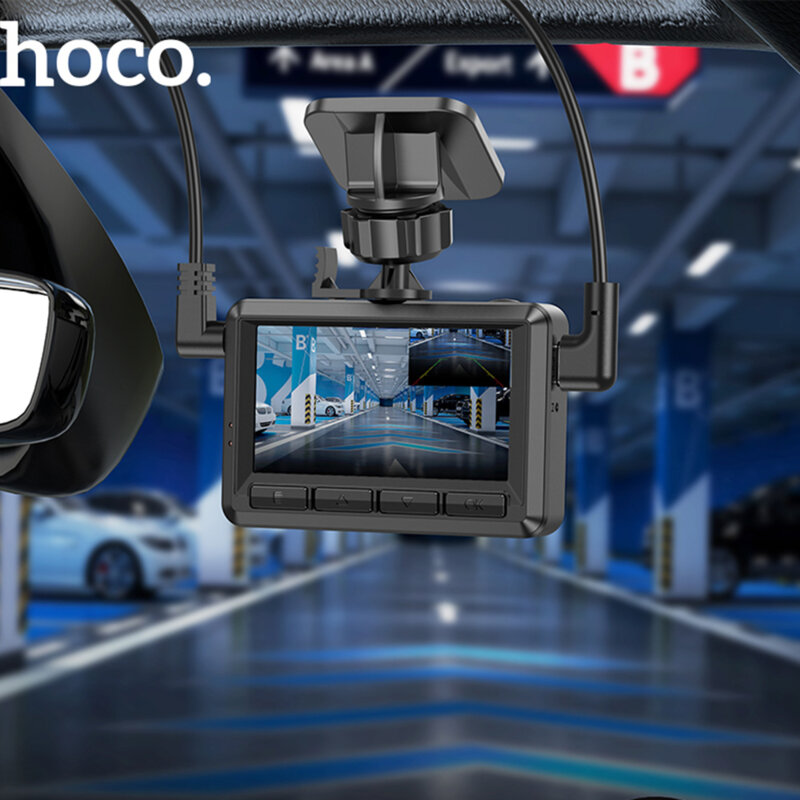 Camera auto DashCam pentru masina cu prindere parbriz Hoco DV3