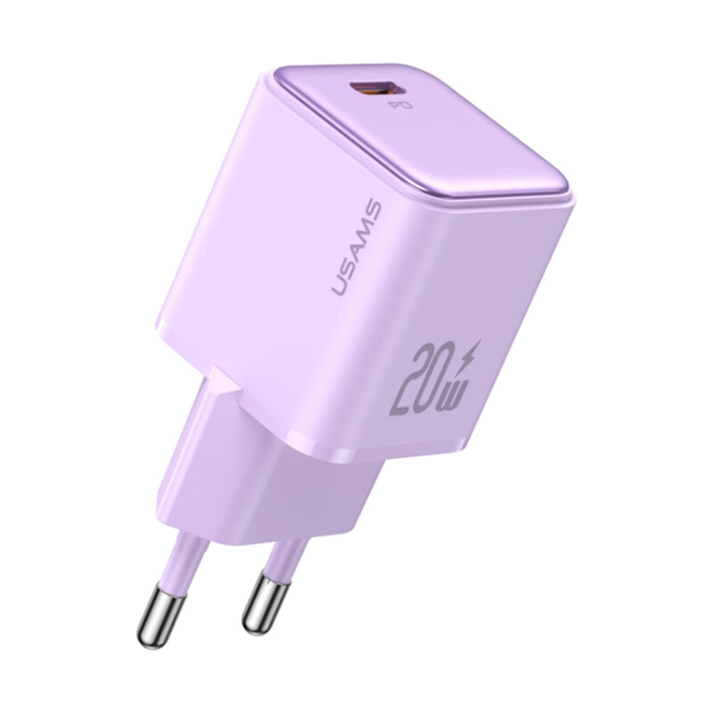 Incarcator Fast Charging tip C PD20W Usams, mov, US-CC183