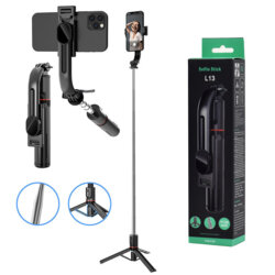Selfie Stick trepied stabil, telecomanda wireless Techsuit L13, 113cm