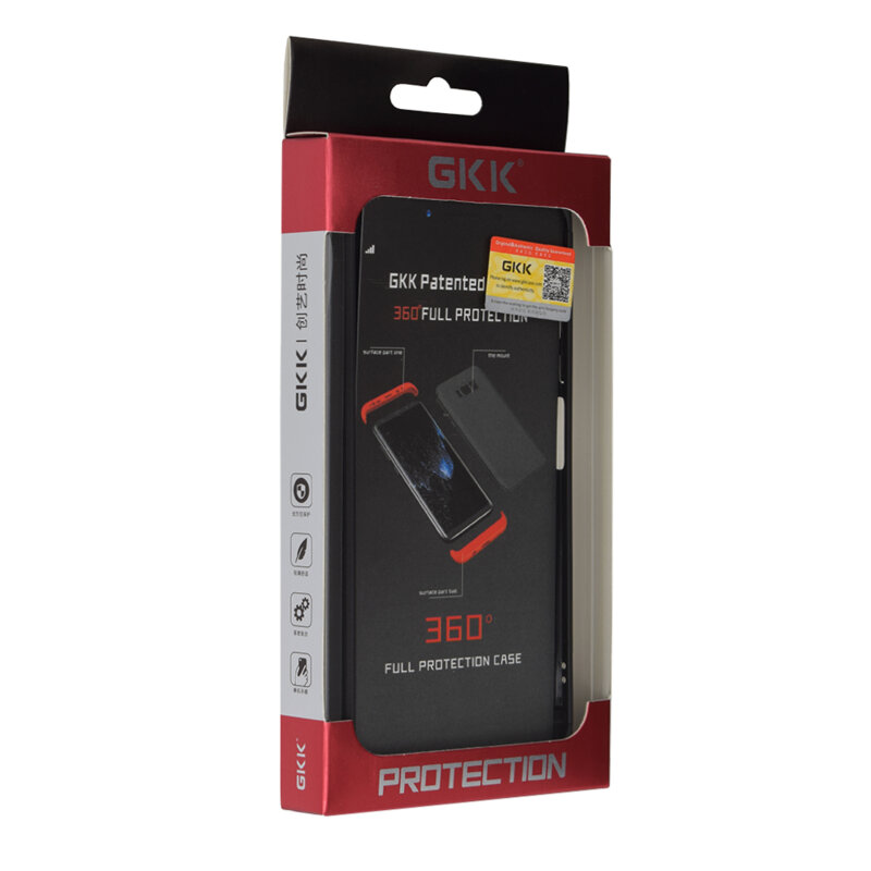 [Pachet 360°] Husa + Folie Samsung Galaxy A10 GKK Original - Negru