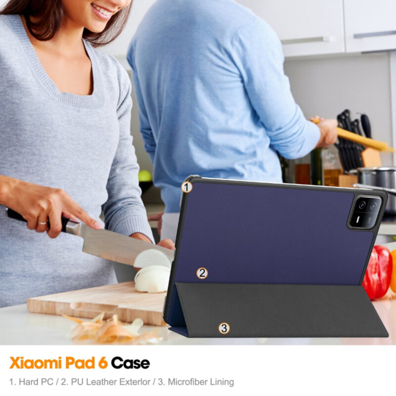 Husa Xiaomi Pad 6 Pro Techsuit FoldPro, albastru