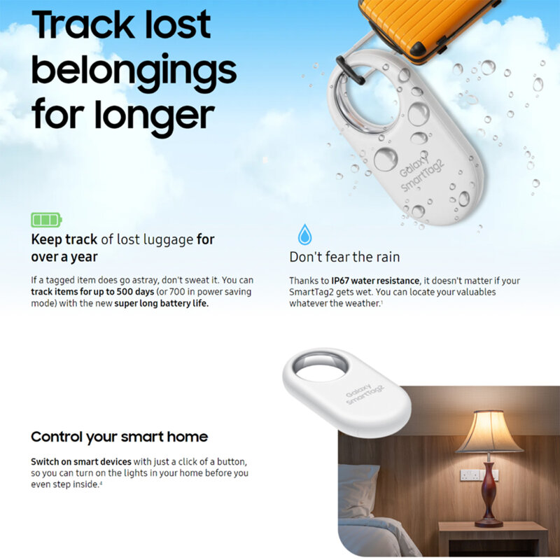 Dispozitiv anti-pierdere Samsung Galaxy SmartTag2 EI-T5600BWEGEU