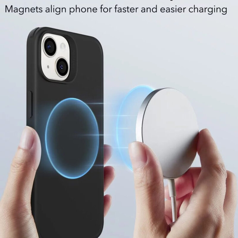 Husa iPhone 14 ESR Classic Hybrid HaloLock, negru