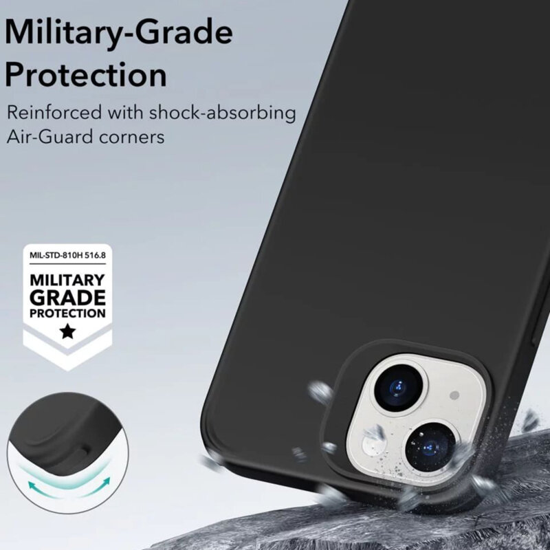 Husa iPhone 14 ESR Classic Hybrid HaloLock, negru