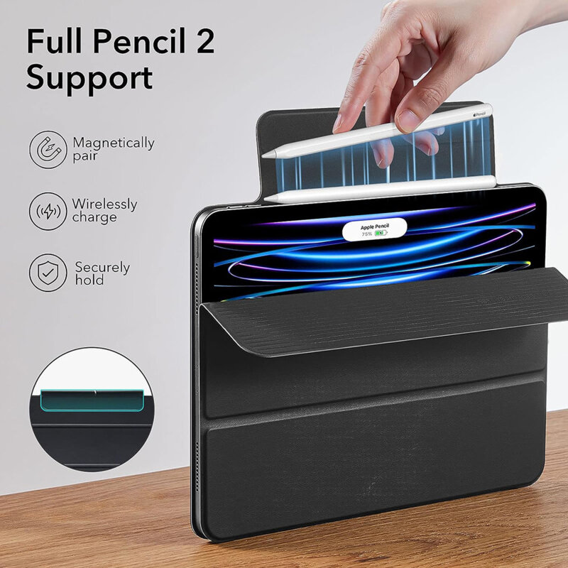 Husa iPad Pro 2020 11.0 A2068/A2230 ESR Rebound Magnetic, negru