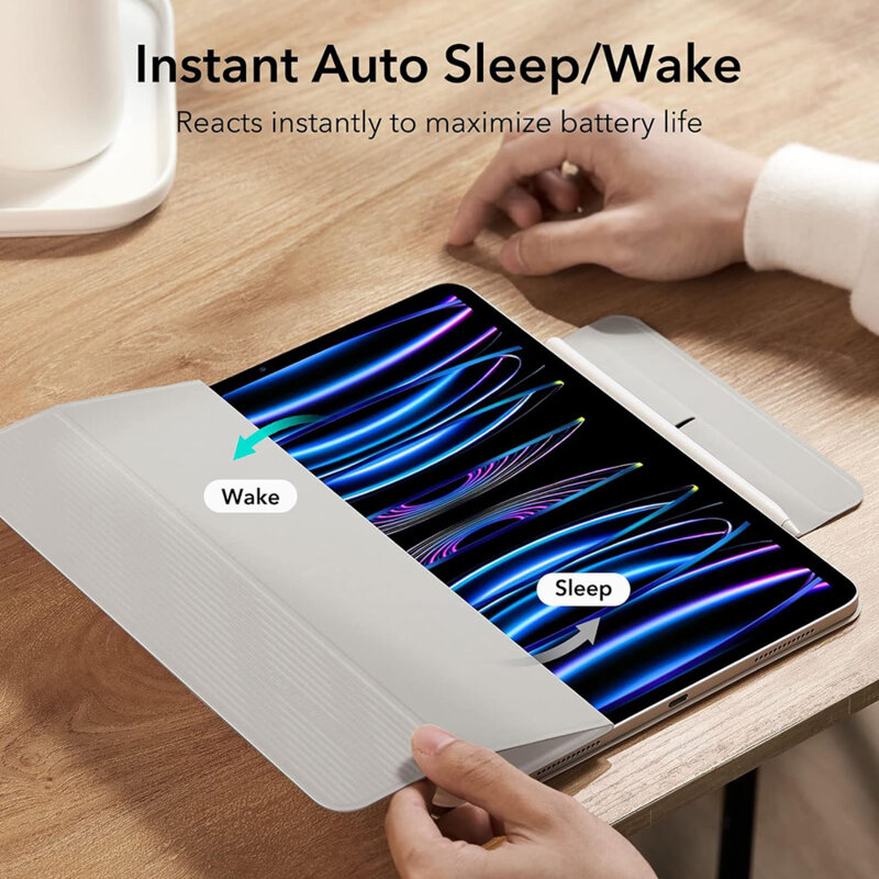 Husa iPad Pro 2018 11.0 A1980/A1979 ESR Rebound Magnetic, alb