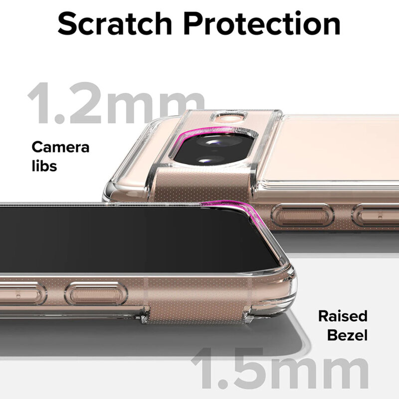 Husa Google Pixel 8 Ringke Fusion, transparenta