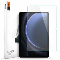 Folie sticla Samsung Galaxy Tab S9 FE Plus Spigen Glas.tR Slim, transparenta