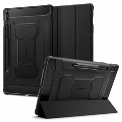 Husa Samsung Galaxy Tab S9 FE Plus Spigen Rugged Armor Pro, negru