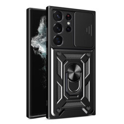 Husa Samsung Galaxy S22 Ultra 5G protectie camera Techsuit CamShield Series, negru