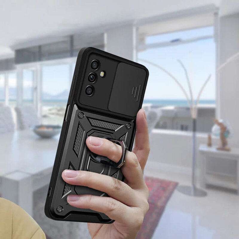 Husa Samsung Galaxy A04S protectie camera Techsuit CamShield Series, negru