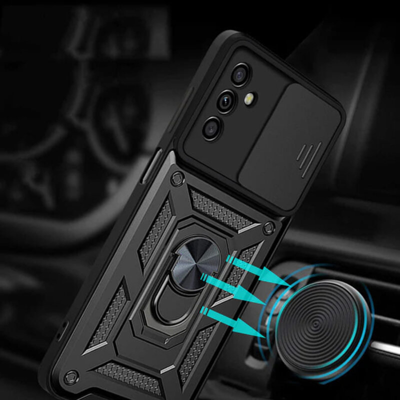 Husa Samsung Galaxy A05s protectie camera Techsuit CamShield Series, negru