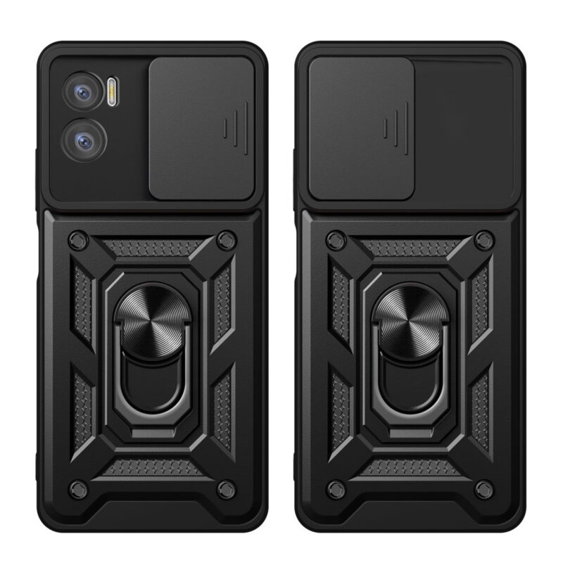 Husa Motorola Moto E22i protectie camera Techsuit CamShield Series, negru