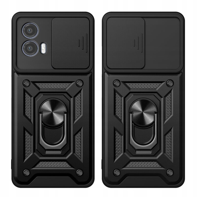 Husa Motorola Moto G73 protectie camera Techsuit CamShield Series, negru