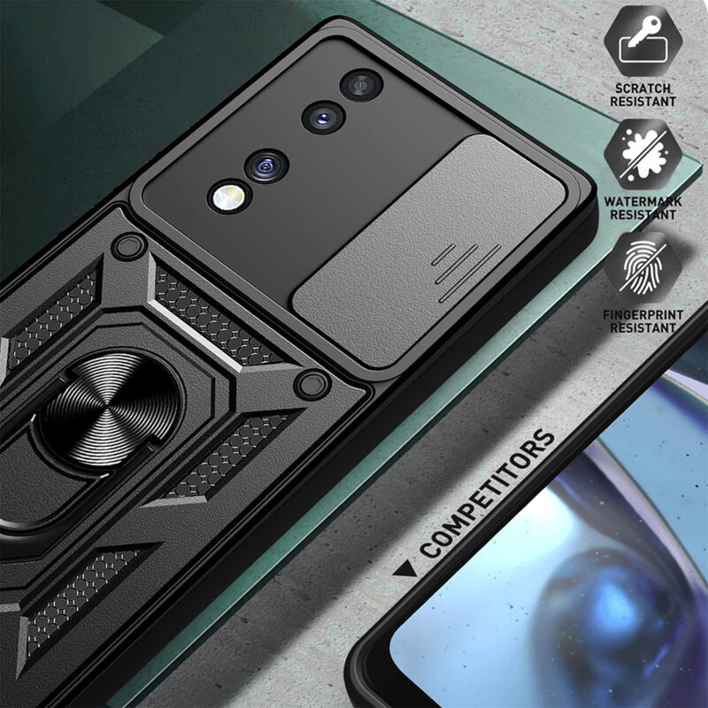 Husa Honor 70 protectie camera Techsuit CamShield Series, negru