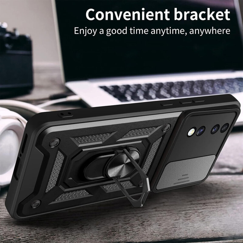 Husa Honor 70 protectie camera Techsuit CamShield Series, negru