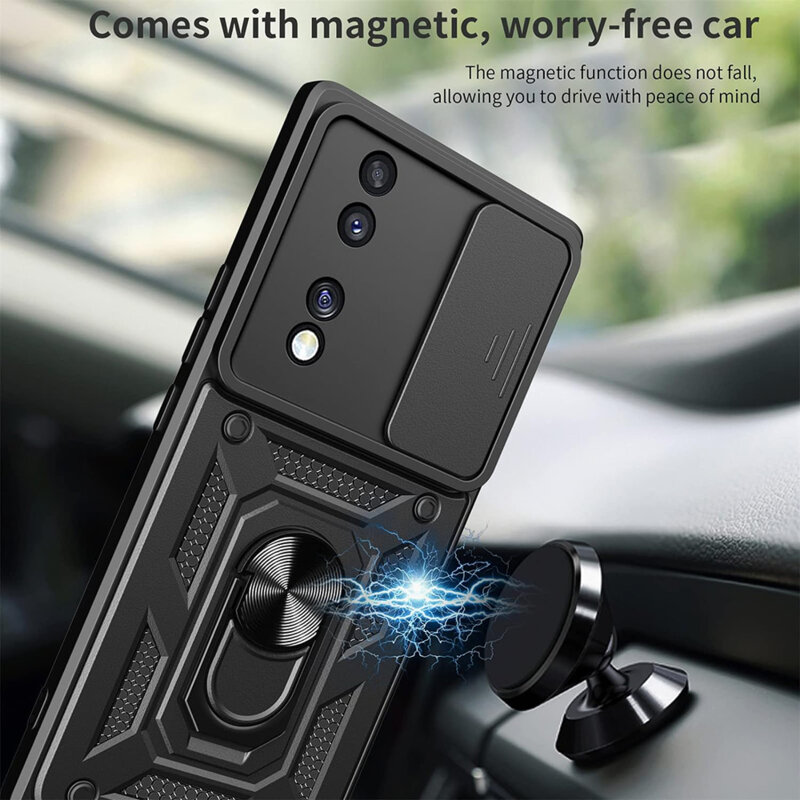 Husa Honor 70 protectie camera Techsuit CamShield Series, negru