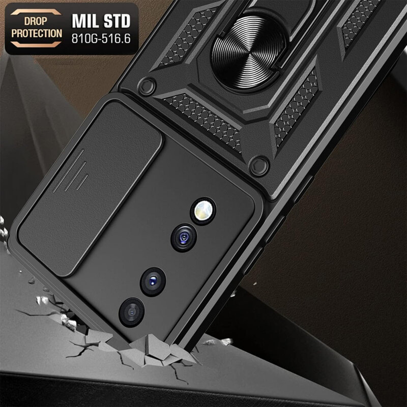 Husa Honor 70 protectie camera Techsuit CamShield Series, negru