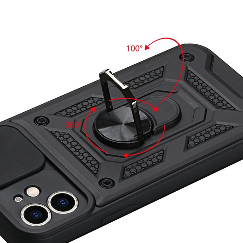 Husa iPhone 11 protectie camera Techsuit CamShield Series, negru