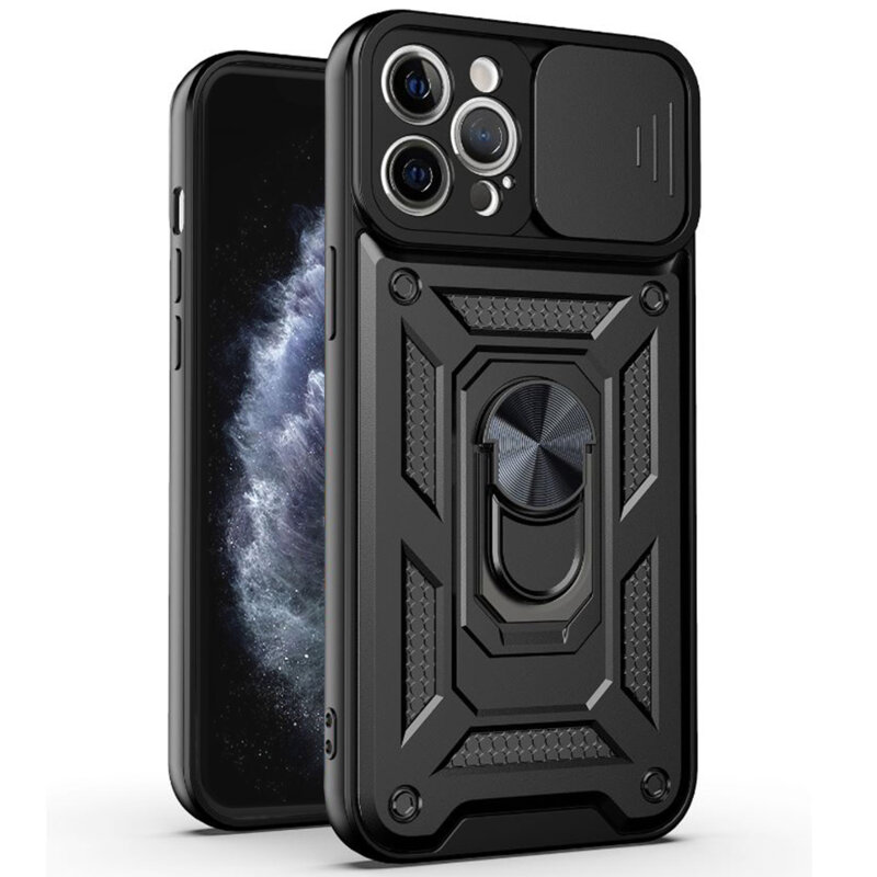 Husa iPhone 11 Pro protectie camera Techsuit CamShield Series, negru