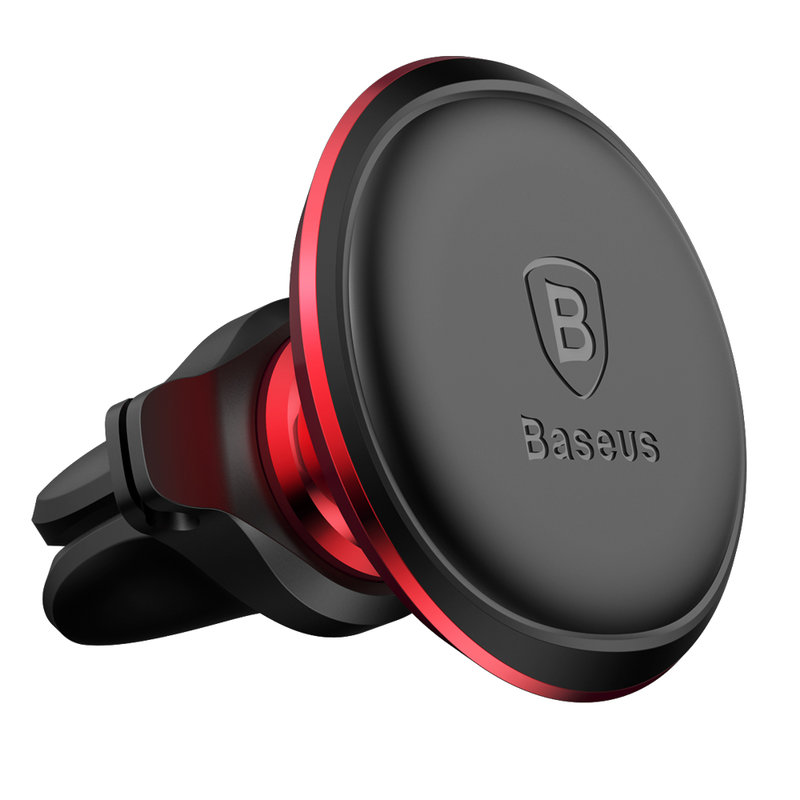Suport telefon auto grila ventilatie Baseus, rosu, SUGX-A09