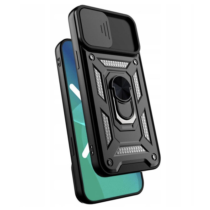 Husa iPhone XS protectie camera Techsuit CamShield Series, negru